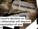 When the justices weigh the arguments, they will focus on the meaning of the first sentence of the 14th Amendment, known as the citizenship clause. zimmytws/Getty Images